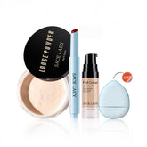 SACE LADY Face Makeup Set – 4 Pcs Oil Control, Waterproof Loose Powder, Full Coverage Concealer & Glasting Water Lip Tint